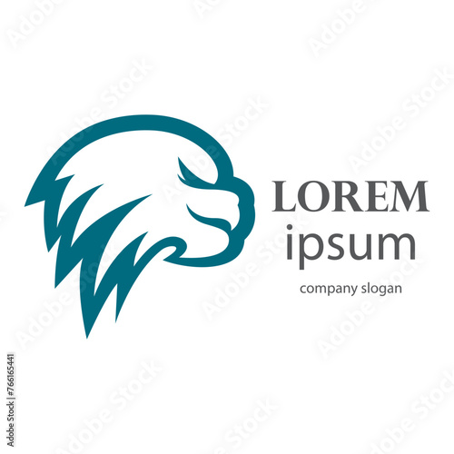 Elegant and dignified lion head logo design