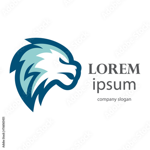 Elegant and dignified lion head logo design