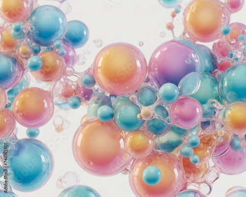 bubble abstract background, for science, beauty cosmetic,pharmaceutical generative ai art