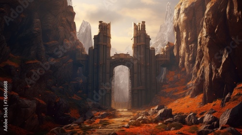 The gate guarding the forbidden mountain