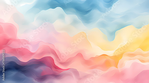 Comfortable light pastel color abstract shapes geometric pattern texture doodle graphics