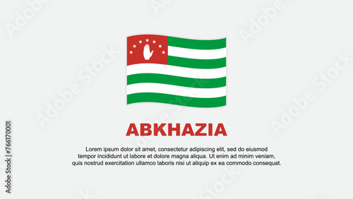 Abkhazia Flag Abstract Background Design Template. Abkhazia Independence Day Banner Social Media Vector Illustration. Abkhazia Background