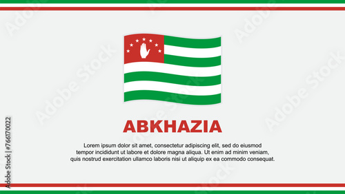Abkhazia Flag Abstract Background Design Template. Abkhazia Independence Day Banner Social Media Vector Illustration. Abkhazia Design