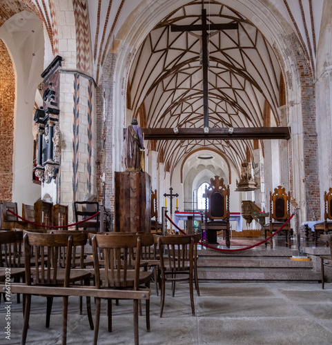 Interior of St. Catherine's Church (Kościół Św. Katarzyny) in Gdansk © vadiml