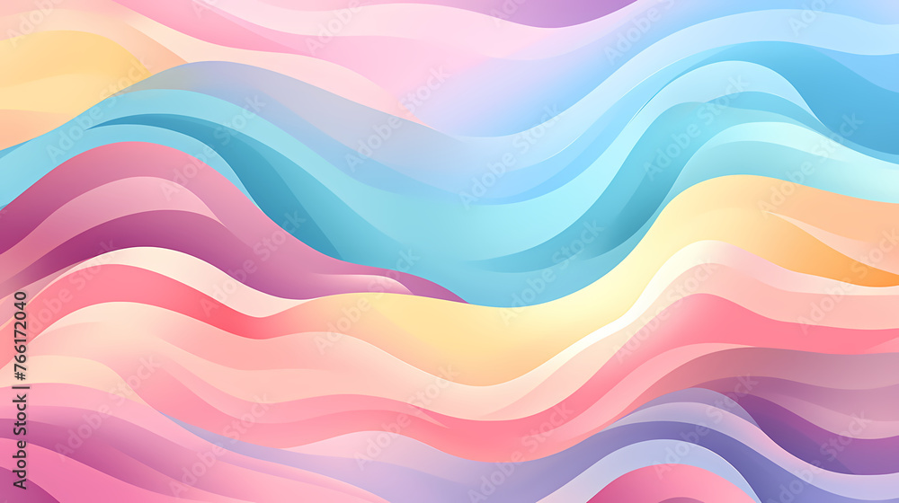 Obraz premium Comfortable light pastel color abstract shapes geometric pattern texture doodle graphics