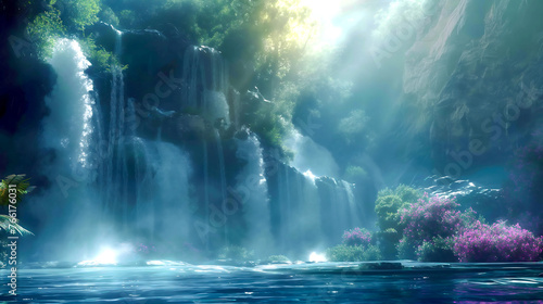 Celestial Cascades: A Symphony of Liquid Light
