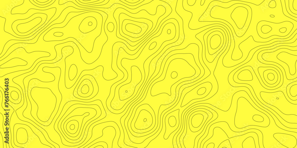 Yellow curved reliefs.lines vector shiny hair clean modern map of.round strokes.topographic contours,high quality.land vector.topography vector strokes on.
