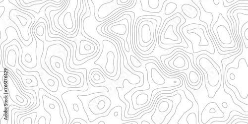 White round strokes map of,curved reliefs topography strokes on terrain texture map background.topography vector desktop wallpaper.land vector terrain path.
 photo