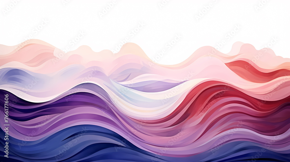 Fototapeta premium Gradient colorful abstract wallpaper with multicolored wavy surface