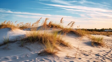 Stickers Plage et Mer Grassy sand dunes on the Baltic Sea  © Zie
