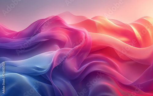 abstract background with flowers, Abstract Red & Blue Gradient Background, Soft Blurred Light Wave Background, Web Banner, Wallpaper 