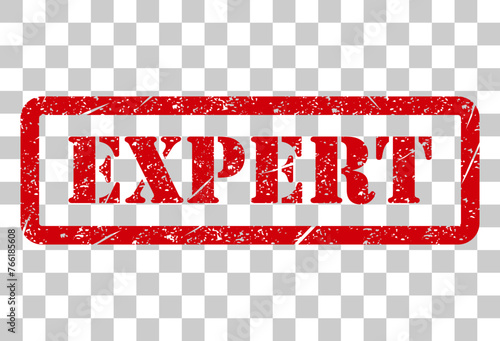 Expert stamp symbol, label sticker sign button, text banner vector illustration