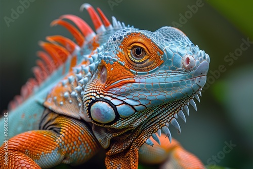 Lizard Close-Up on Branch © Jelena