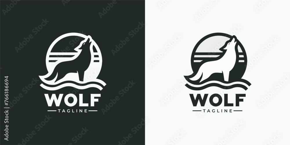 Wolf logo in vector format.