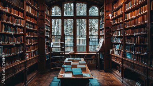 A beautiful view of a Library