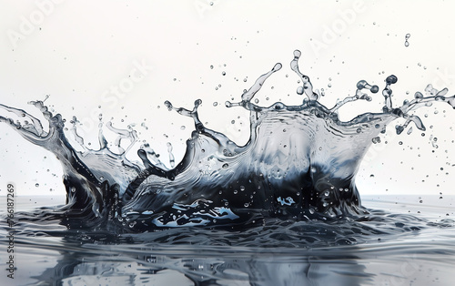 splash of water,created with Generative AI tecnology.