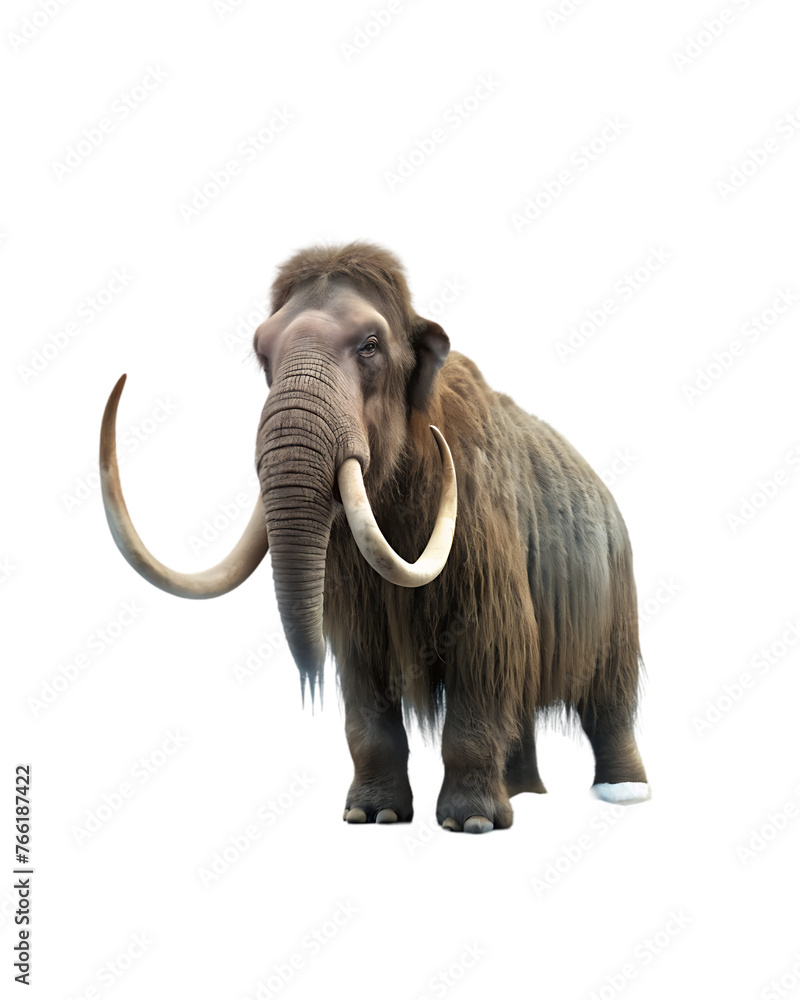 Obraz premium Mammoth isolated on transparent background
