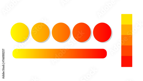 Abstract gradient background with yellow, orange, and red color palette. Abstract illustration with gradient blur design. Blurred colored abstract background. Colorful gradient. Vector illustration