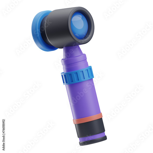 Object Medical Electronic Devices Dermatoscope 3D Illustration