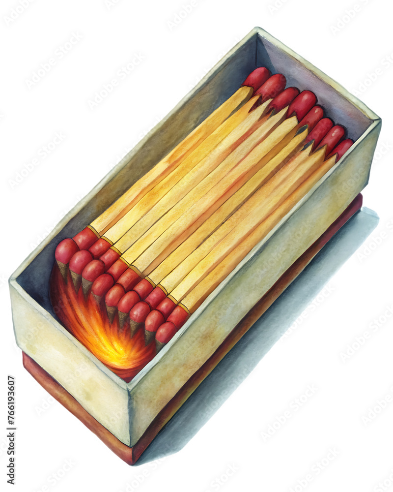 matchbox isolated on a white background matchbox isolated on a white background