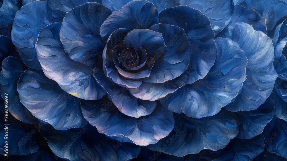 a close up of a blue flower that looks like it has a very large flower in it's center. a close up of a blue flower that looks like it has a very large flower in it's center.