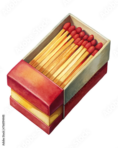 matchbox isolated on a white background
