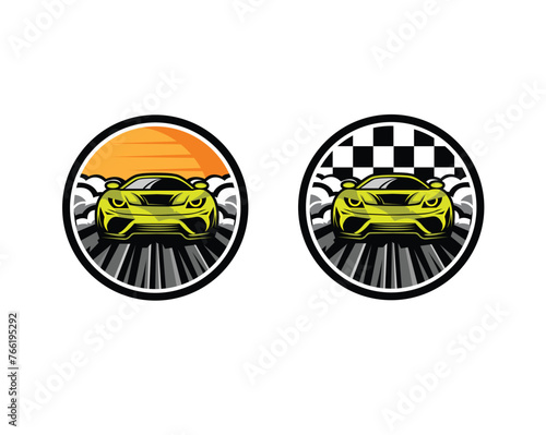 racer car on the speed