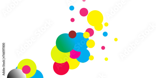 CMYK vs RGB color model icon. Types of color mixing multicolour colors illustration symbol.