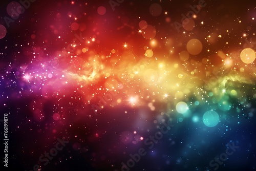 Abstract colorful galaxy background.