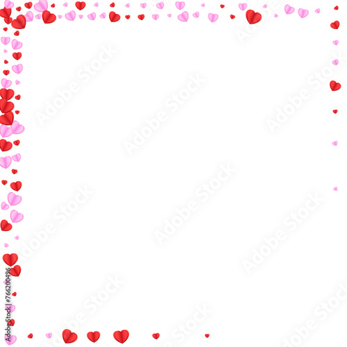 Wallpaper Mural Tender Confetti Background White Vector. Color Frame Heart. Red Mother Illustration. Fond Heart Birthday Backdrop. Pink Decor Pattern. Torontodigital.ca