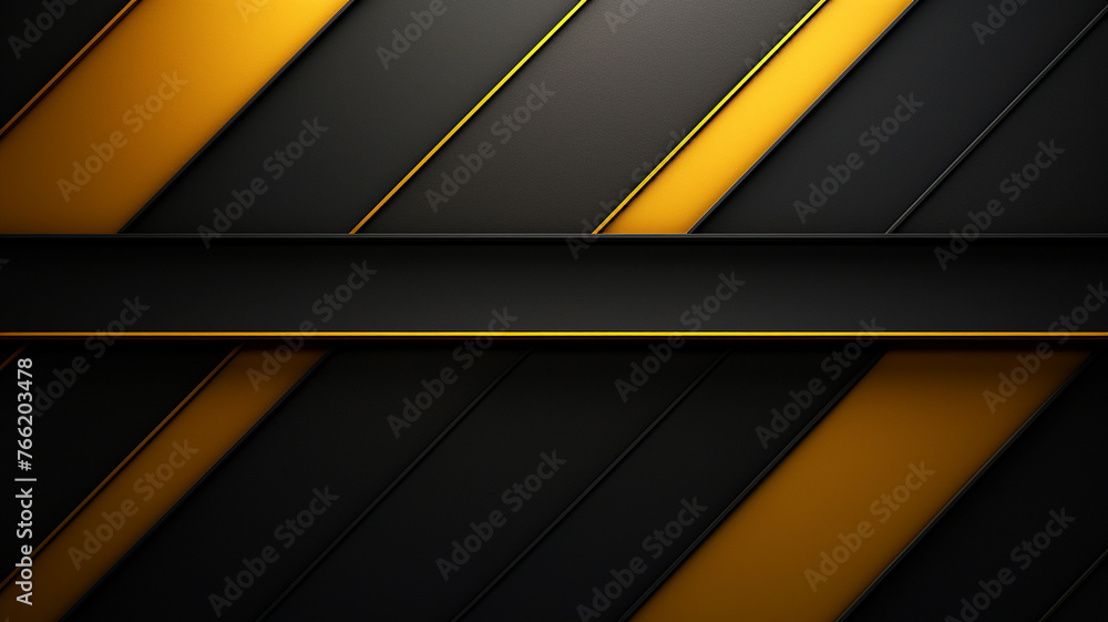 An abstract pattern of yellow and black, featuring a sleek and modern design