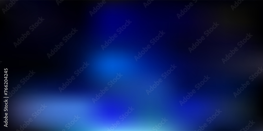 Dark blue vector gradient blur template.