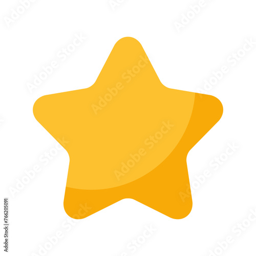 Single yellow star icon