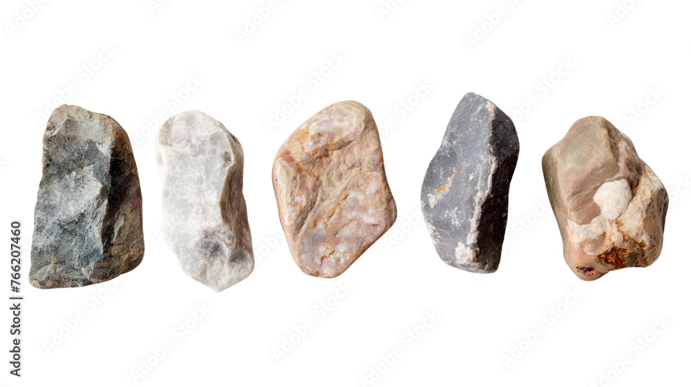 Square stones isolated with transparent background Square stones isolated with transparent background