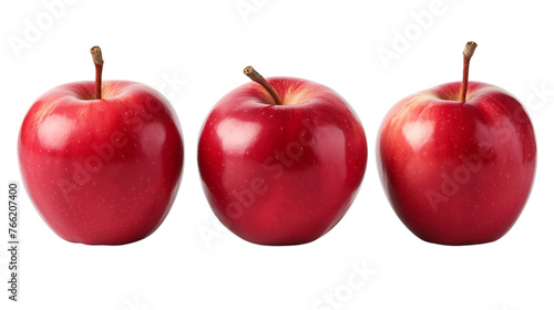 Wallpaper Mural Red apples isolated with transparent background Torontodigital.ca
