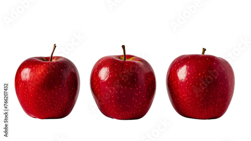 Wallpaper Mural Red apples isolated with transparent background Torontodigital.ca