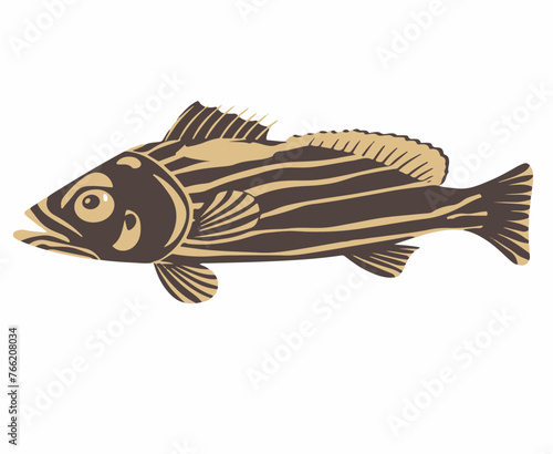 Fish, Icon Symbol, In Silhouette, School of Fish, Vector