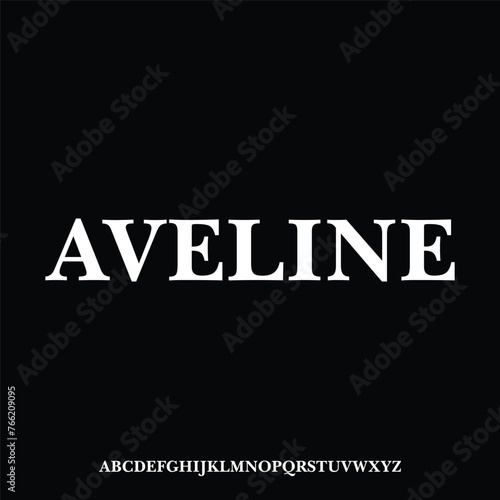 AVELINE, luxury elegant serif font represent glamour and exclusive