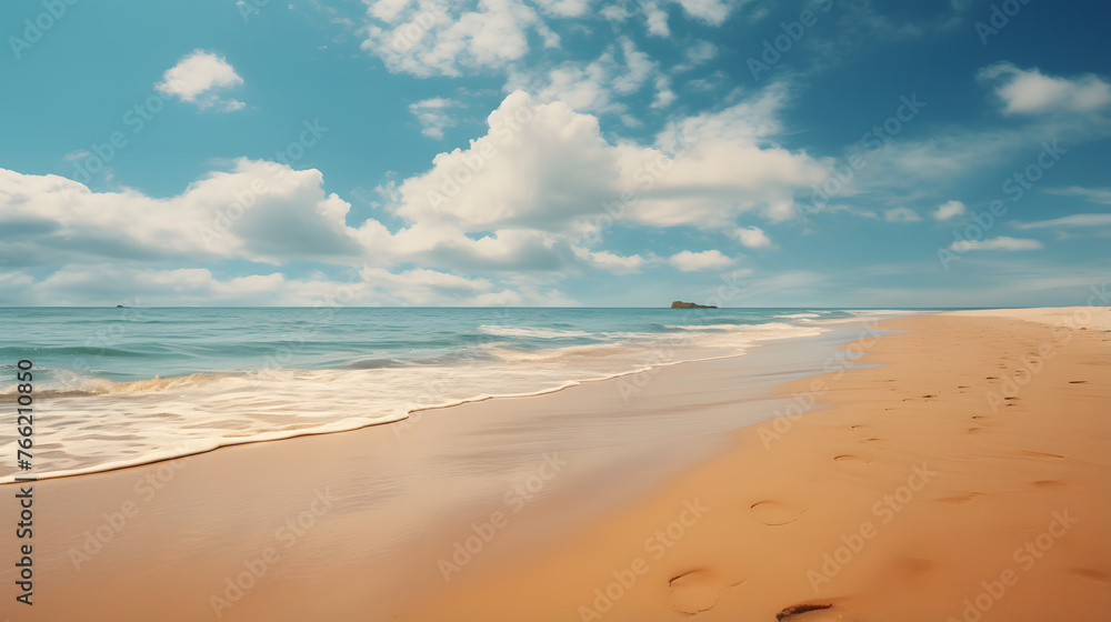simple brown sand on the beach