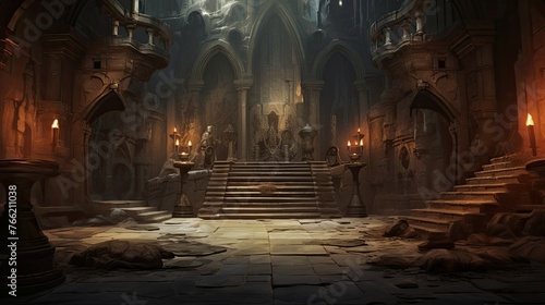 Church of the holy sepulchre. AI generated art illustration. © Fire