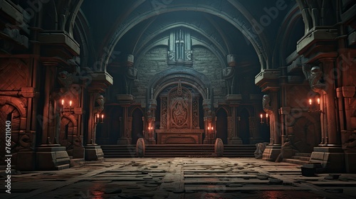 Church of the holy sepulchre. AI generated art illustration.