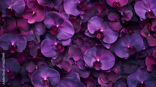 Purple orchids, close-up © Daria