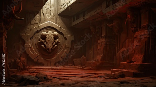 Church of the holy sepulchre. AI generated art illustration.