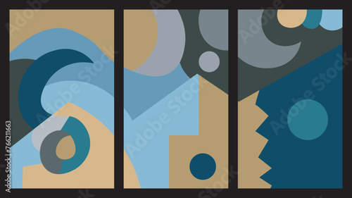 colorful abstract art for wall decoration
