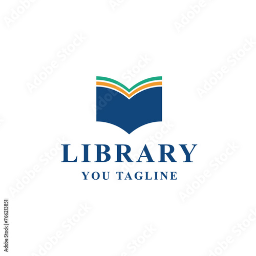 Free Download Library Book Logo Minimalist Simple - GFXLoad