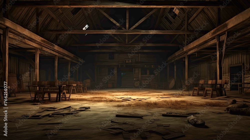 Old abandoned house. AI generated art illustration. Old abandoned house. AI generated art illustration.