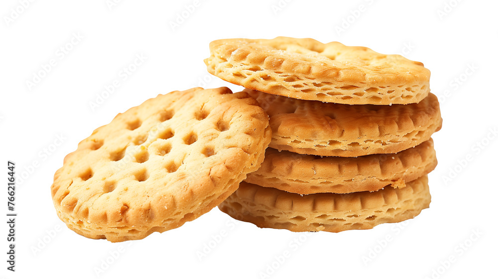 Biscuit isolated on white background