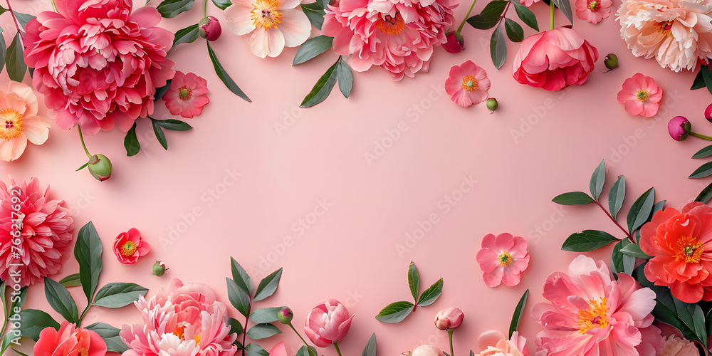 A summer-themed card with colorful flowers and a banner celebrating various occasions such as Woman's Day, Mother's Day, birthdays, and anniversaries. A summer-themed card with colorful flowers and a banner celebrating various occasions such as Woman's Day, Mother's Day, birthdays, and anniversaries.