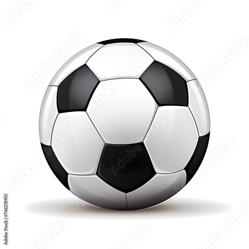 a black and white football ball
