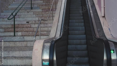 Escalator 'Escadinhas da Saude' in Lisbon photo